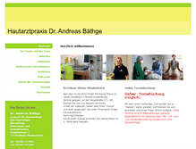 Tablet Screenshot of drbaethge.de